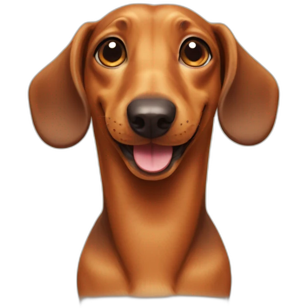 Happy daschund emoji