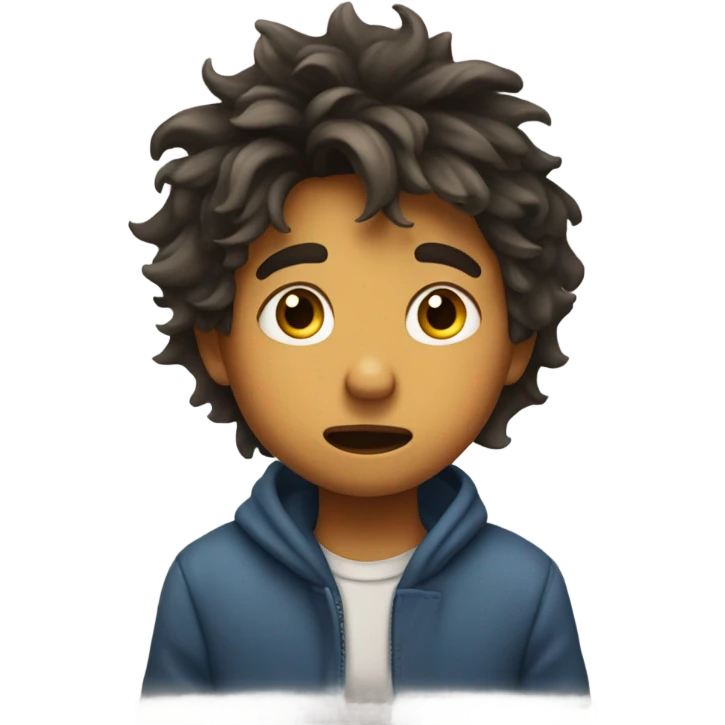 Boy picking nose  emoji