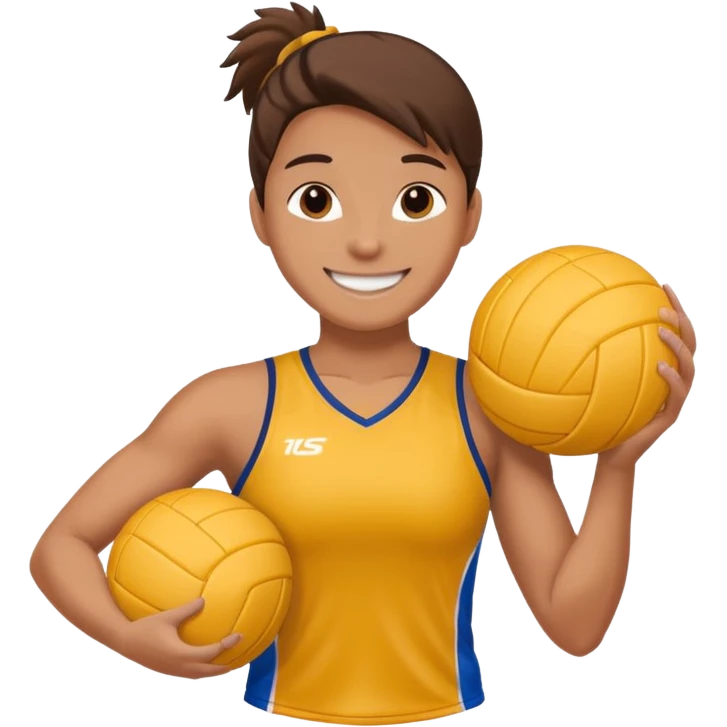 volleyball player, horseman, with volleyball ball emoji