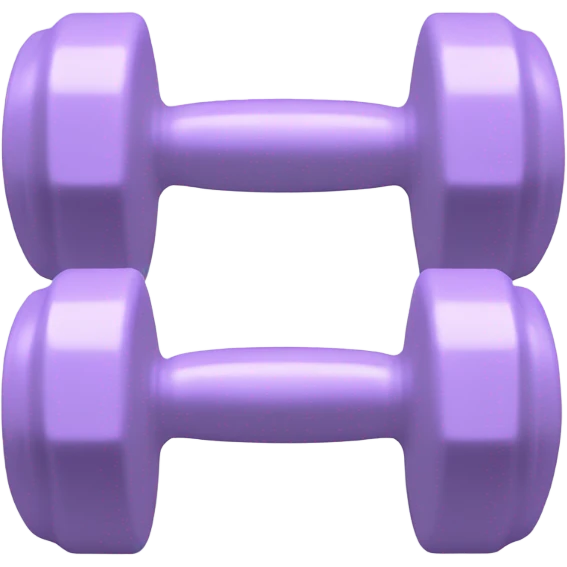 pale light purple dumbells emoji