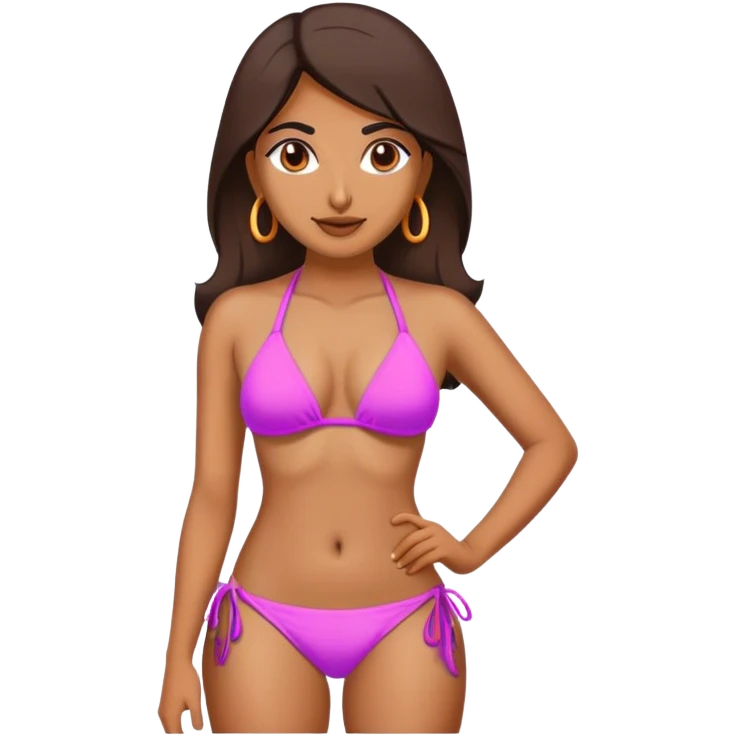 Indian with a bikini emoji