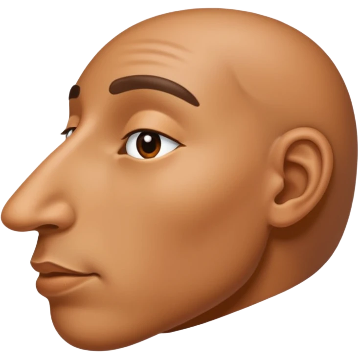 nose from side emoji