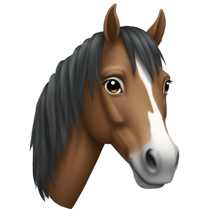Horse with a white star emoji