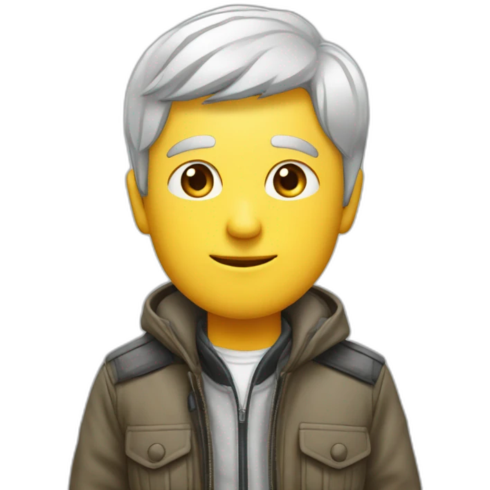 Humain avec une veste cp compagny  emoji