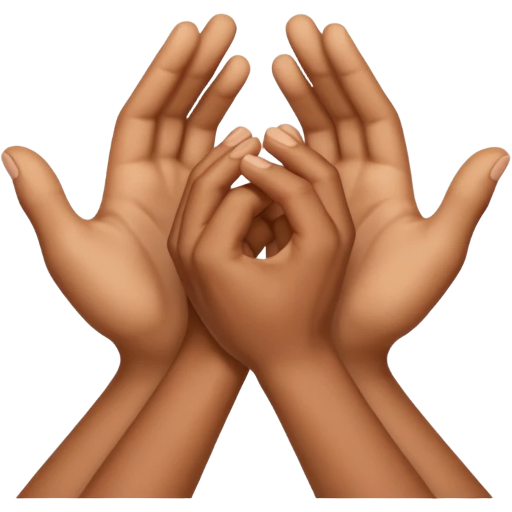 hand on top of a hand emoji