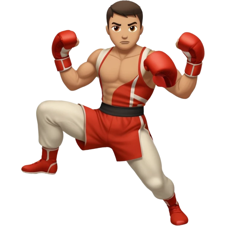 fighter kicking emoji