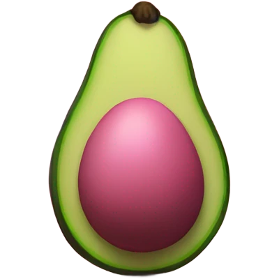 pink avocado emoji