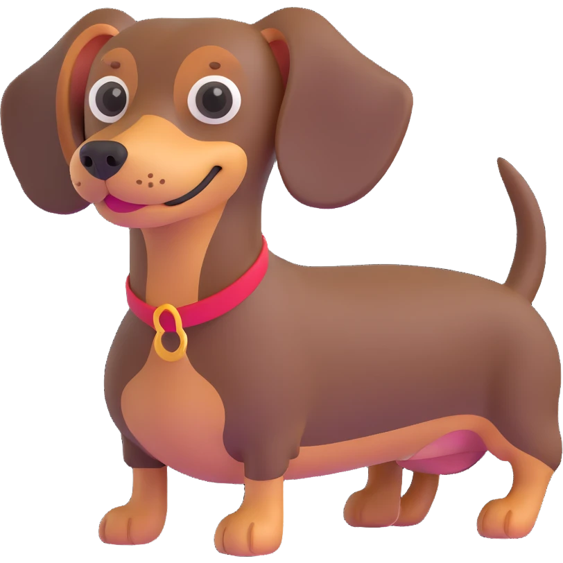 dachshund dog emoji