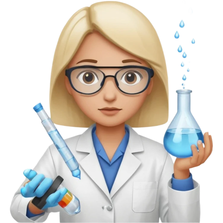 Testing water samples   emoji