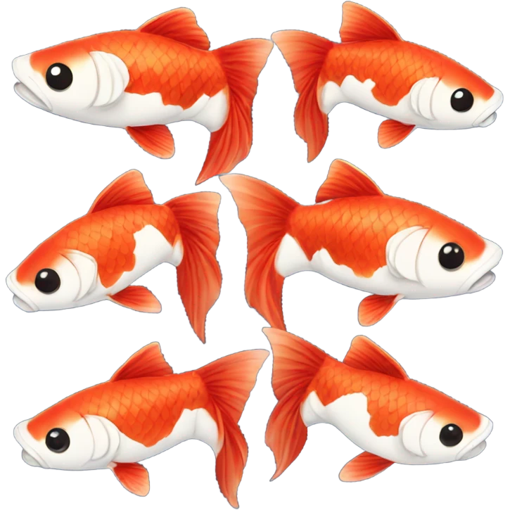 two red koi carp emoji