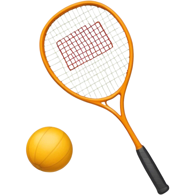 squash racket and ball emoji