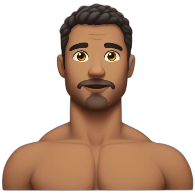 aesthetic muscular guy emoji