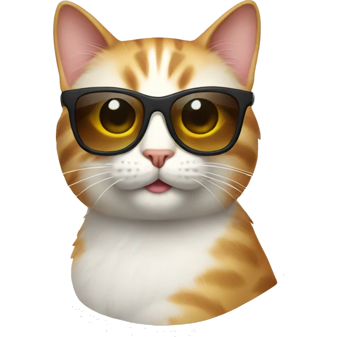 Cat with sunglasses emoji