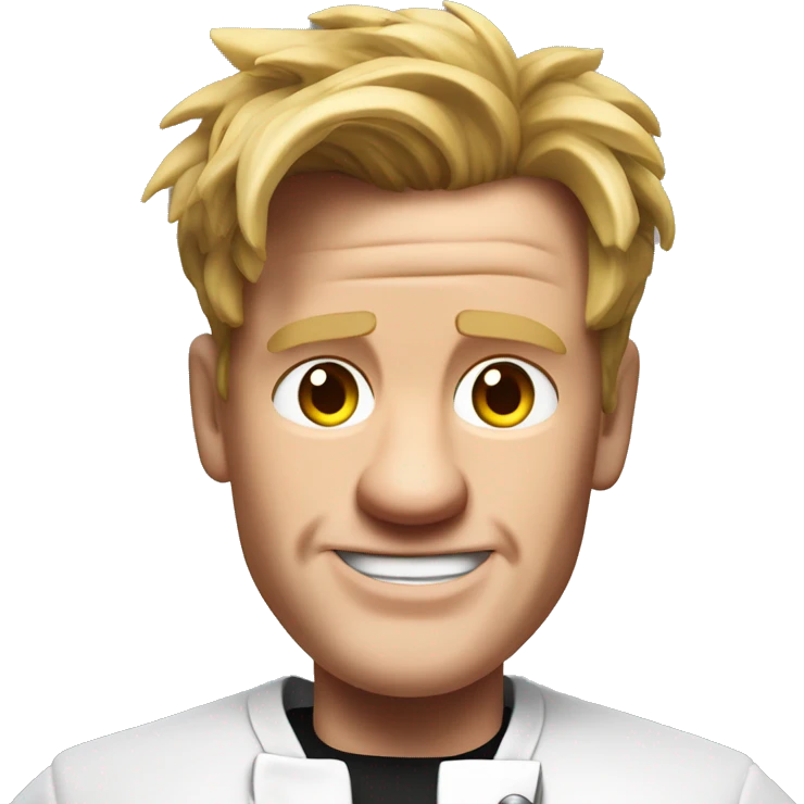 real looking gordon Ramsey, human features, realistic emoji