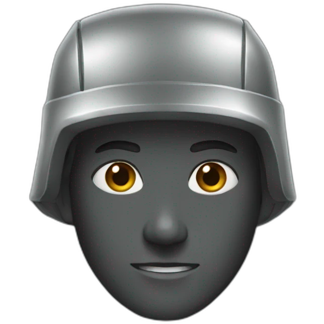 an iron emoji