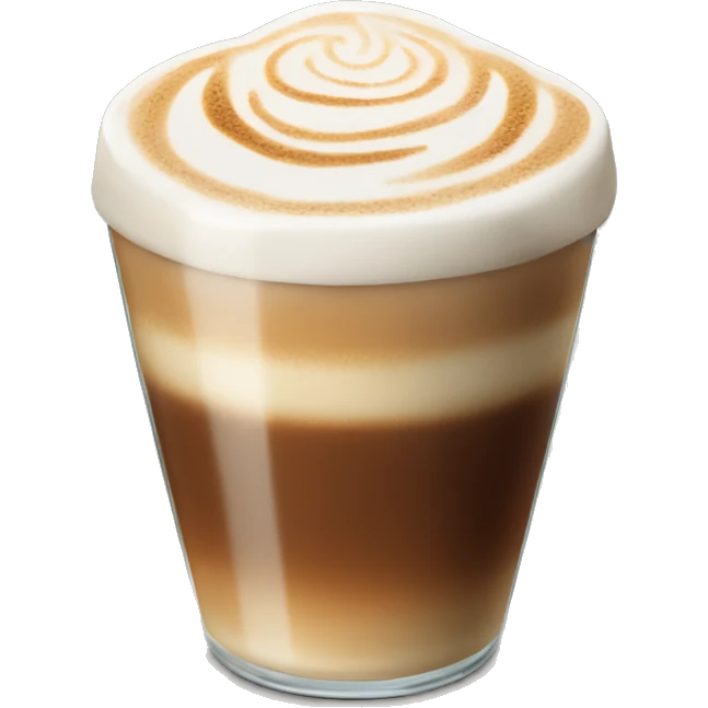 glass of cappuccino emoji