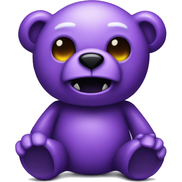 Undead Purple teddy bear decaying  emoji
