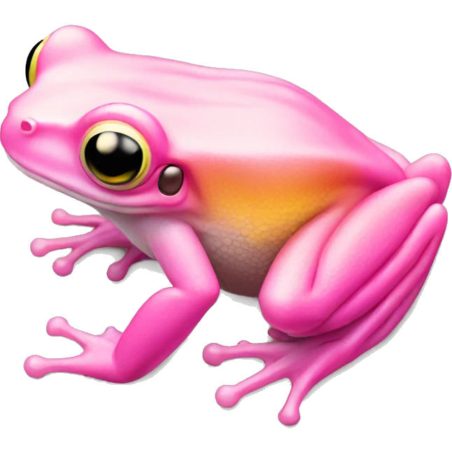 Ombré Pink tree frog emoji