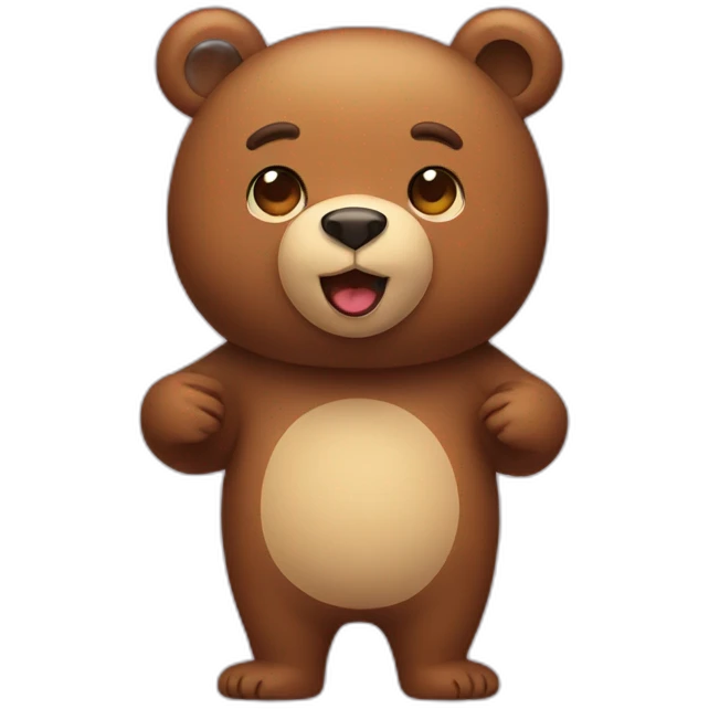 Bear with whole body  emoji