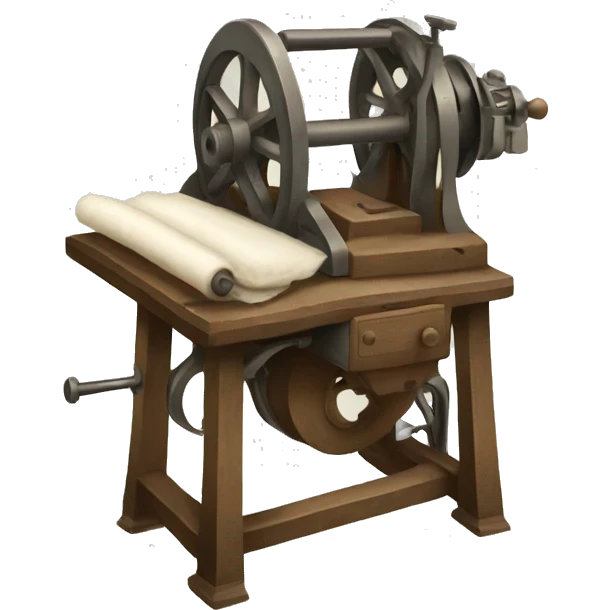 old cotton spinning machine emoji