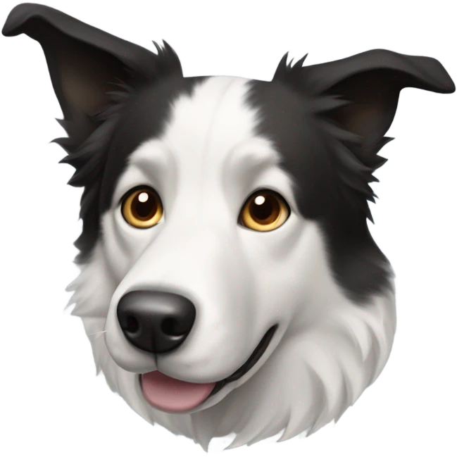 Border collie and husky mix breed emoji