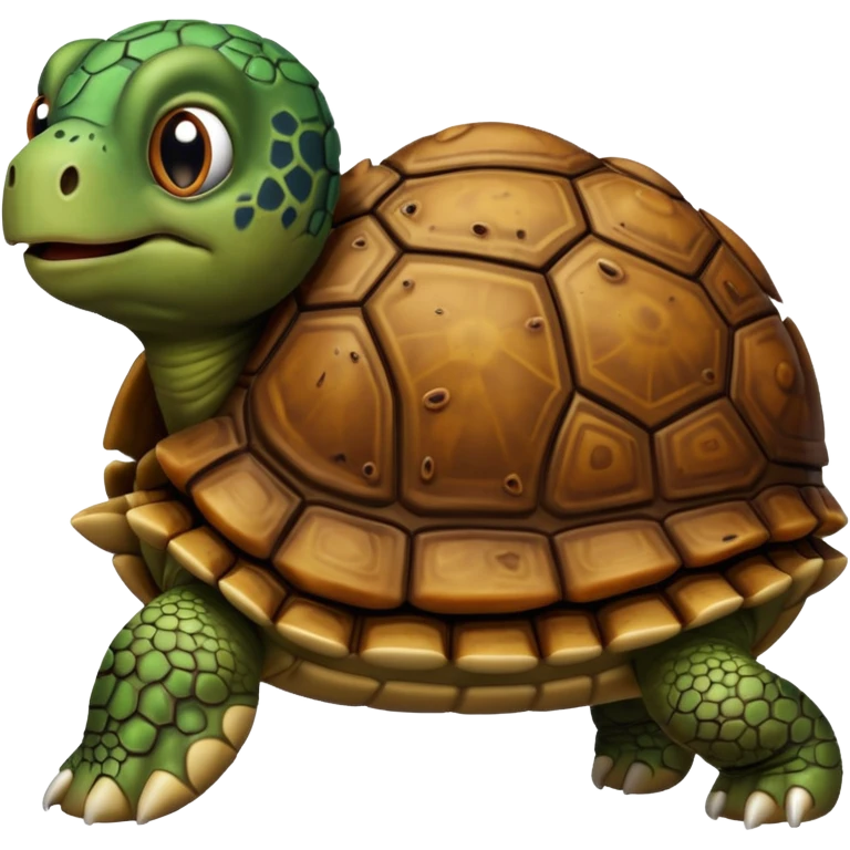 Turtle made of disgusting shit emoji