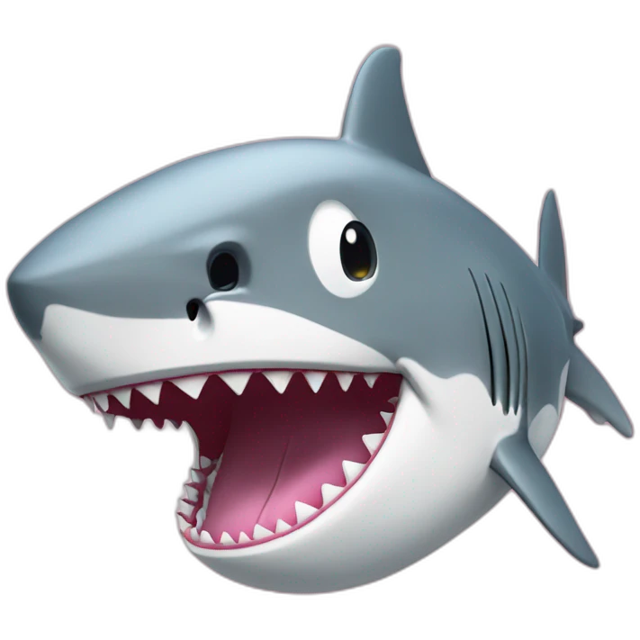 shark eating Hello Kitty emoji