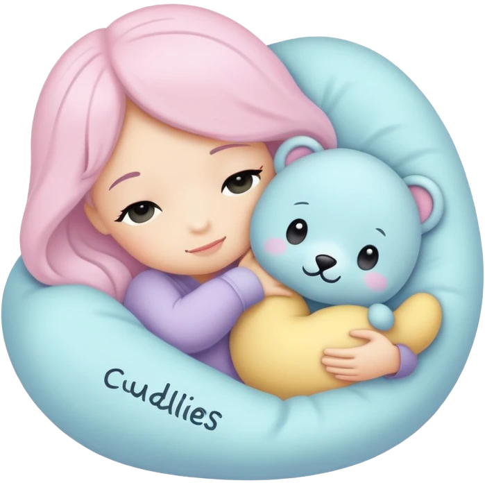 Note that spells “I want cuddles” emoji