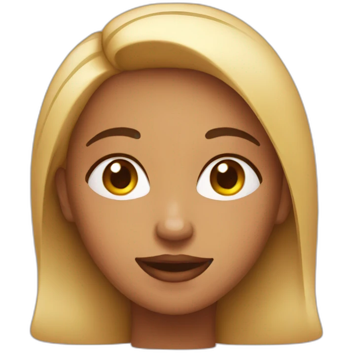 women with heart on cheeks emoji