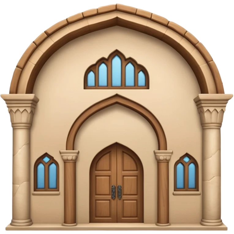 3D Apple-style emoji of a full traditional Turkish han building, showing the entire stone structure with arches, wooden doors, and windows. Rounded, glossy, smooth, soft shadows, white background.








 emoji