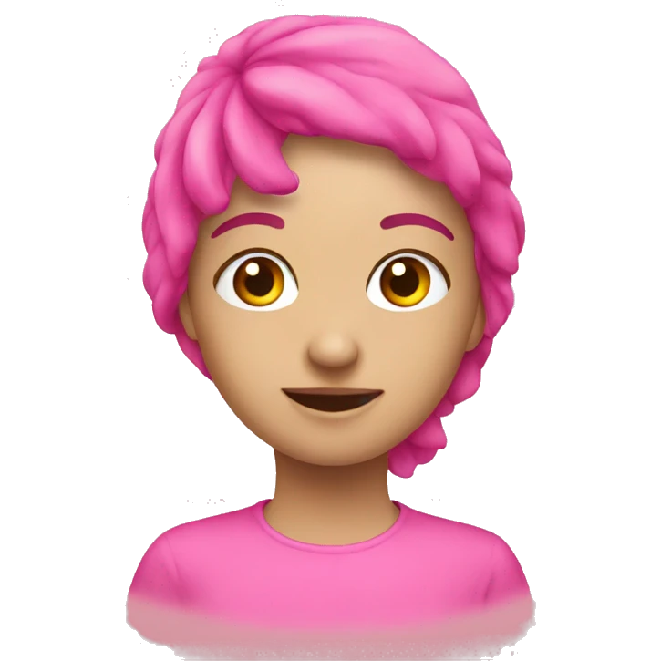Christmas pink emoji