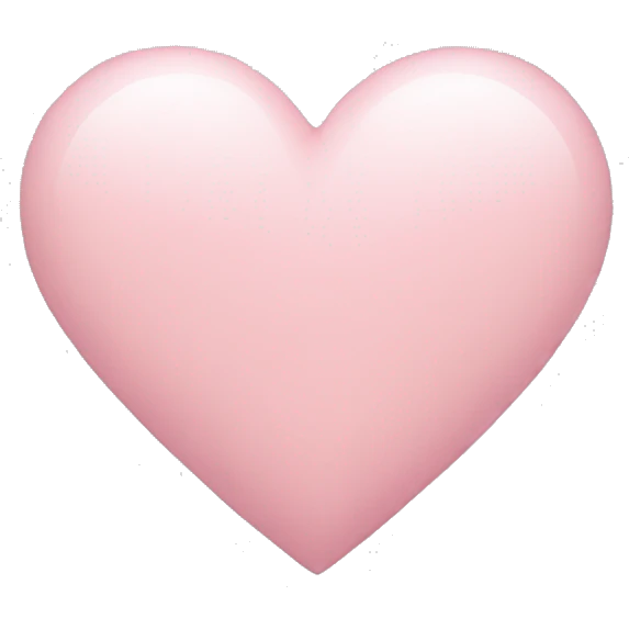 Light pink heart emoji