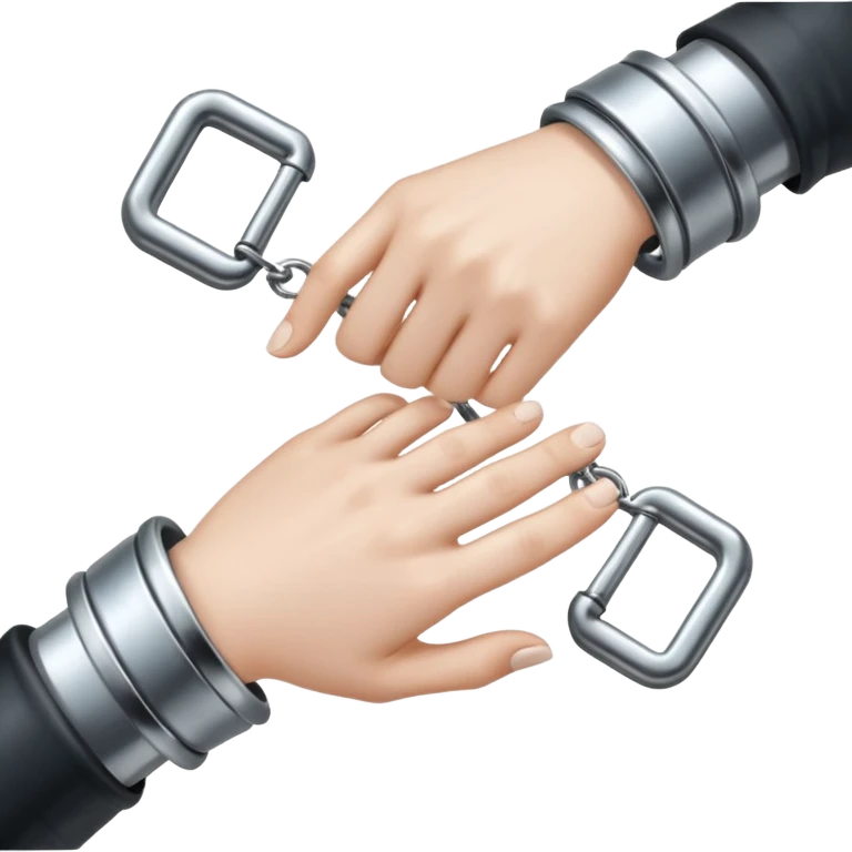cuffed hand emoji