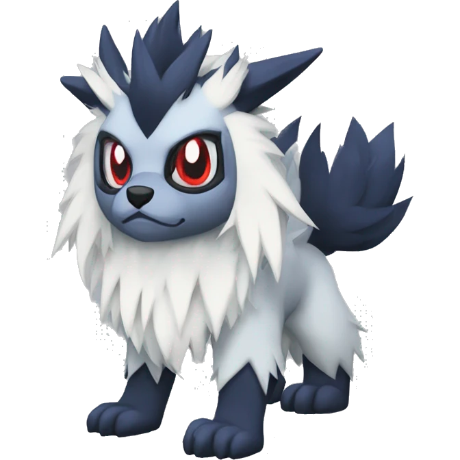Cool Edgy Absol-Nargacuga-Zorua-Quilava, full body emoji