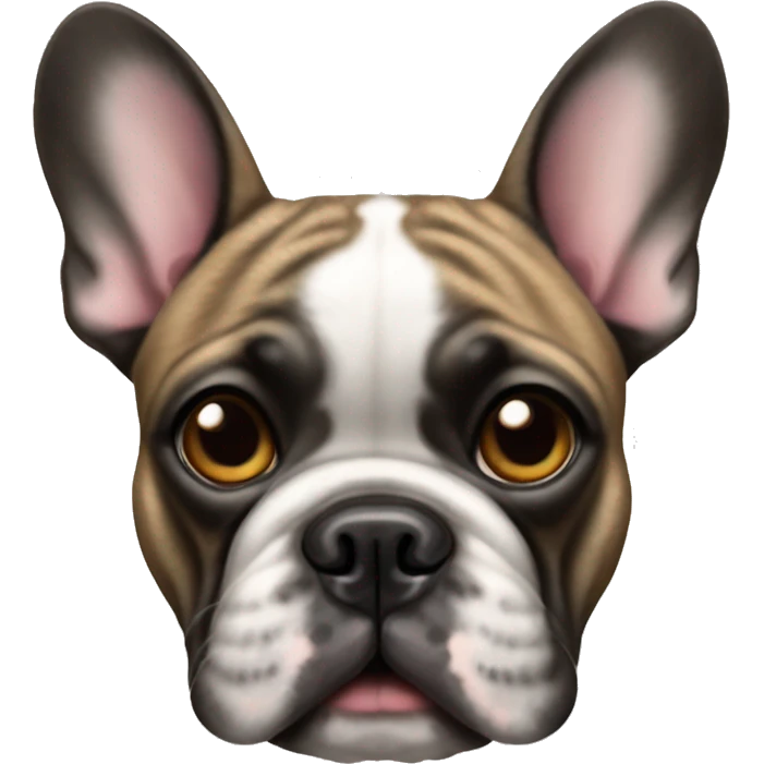 French bulldog brindle emoji