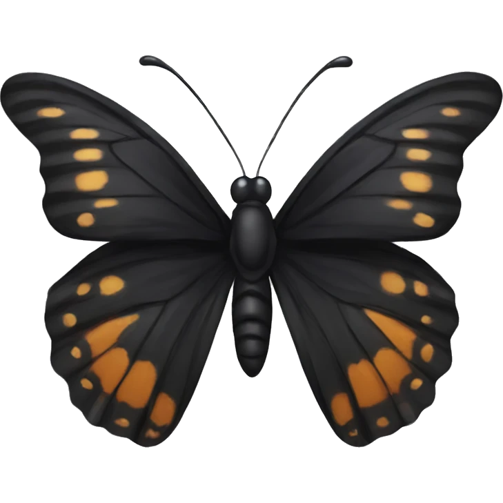 Black butterfly emoji