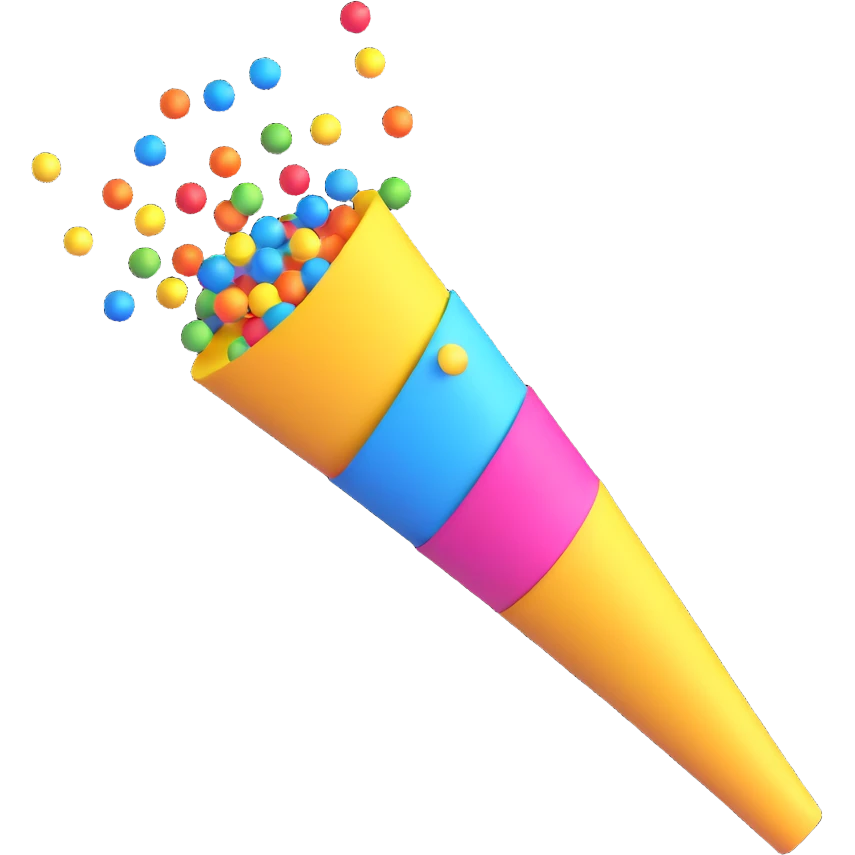 party popper emoji