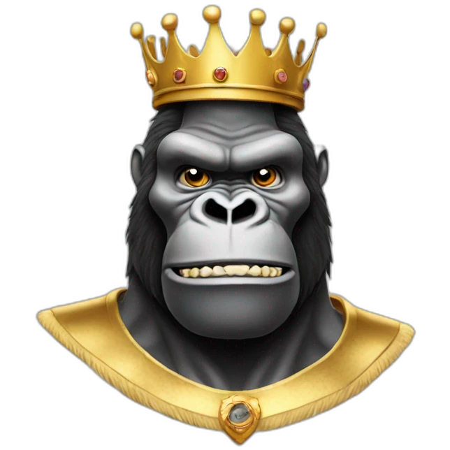 King kong with crown emoji