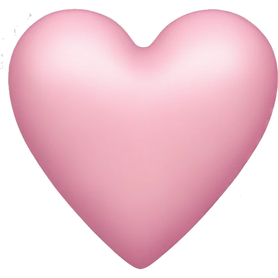 Pastel pink heart emoji
