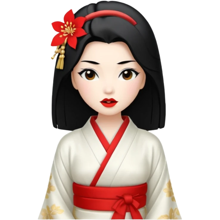 geisha singing emoji