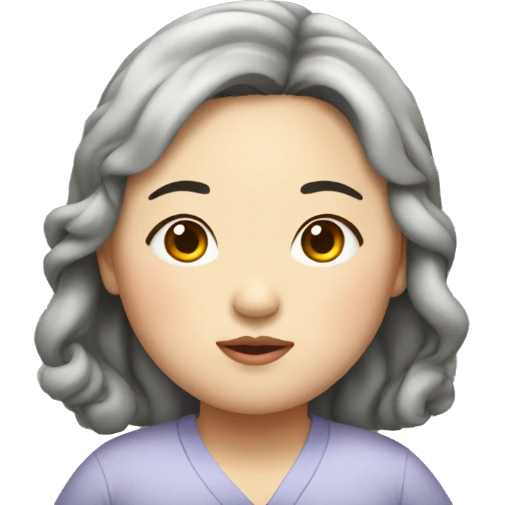 Chubby korean female emoji