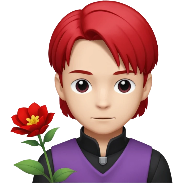 james from team rocket with flower emoji