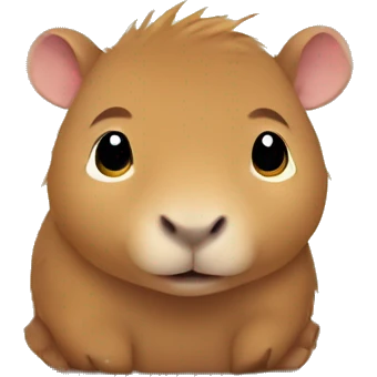 Very cute Capybara baby emoji