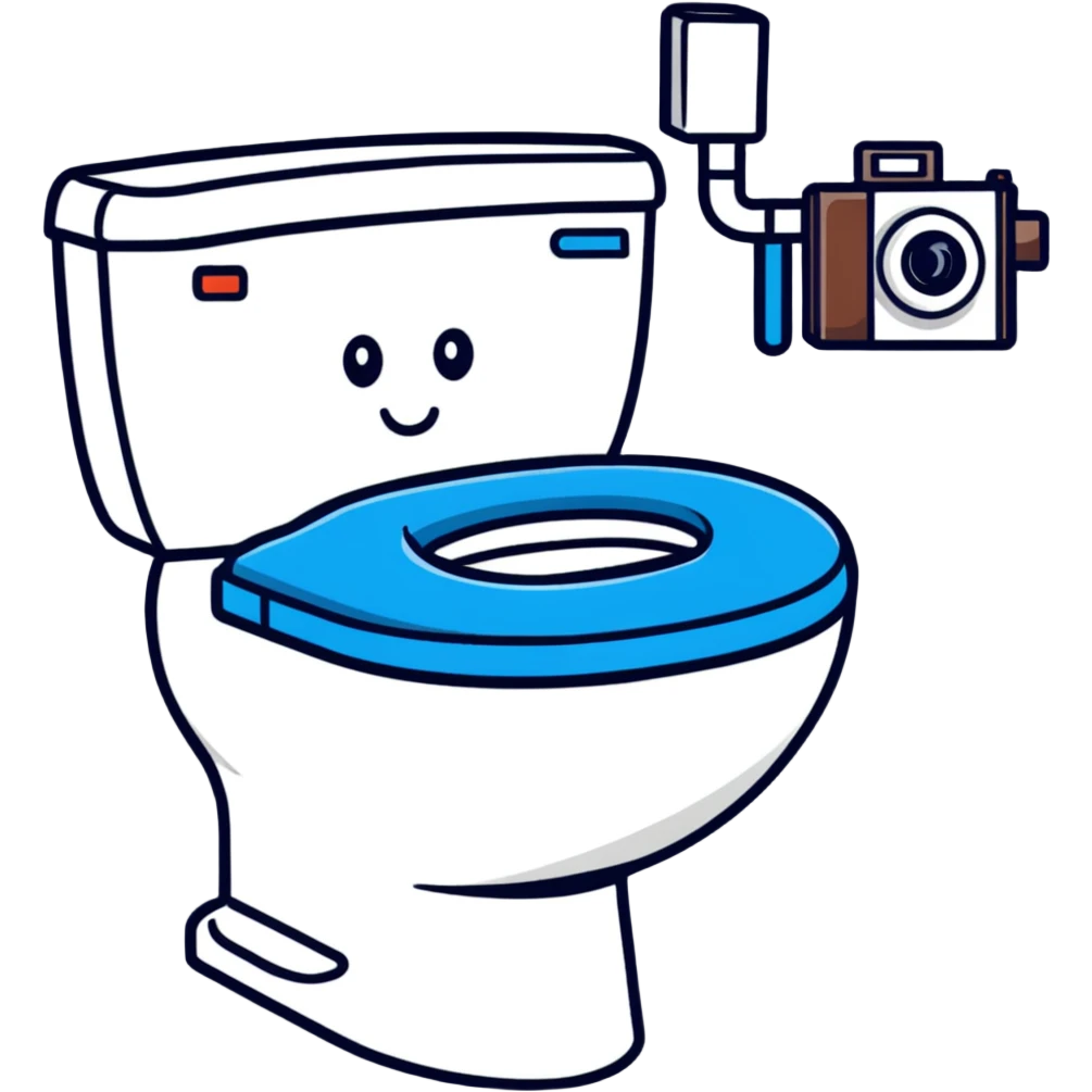 toilet with camera on head, skibidi toilet cameraman emoji