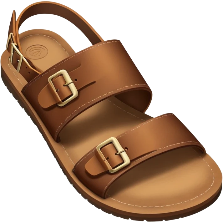 super realistic brown sandals emoji