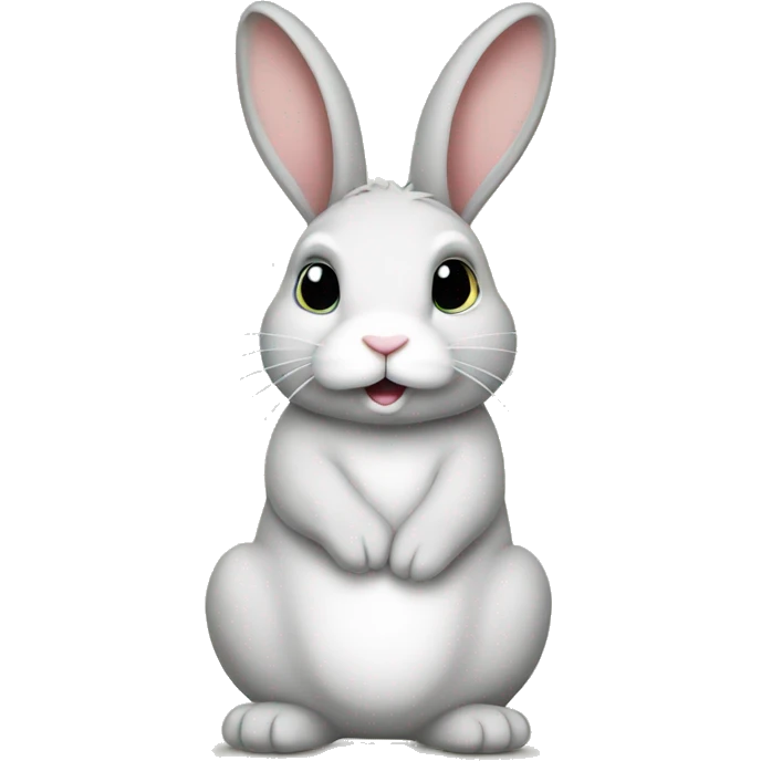 Rabbit alone peace love  emoji