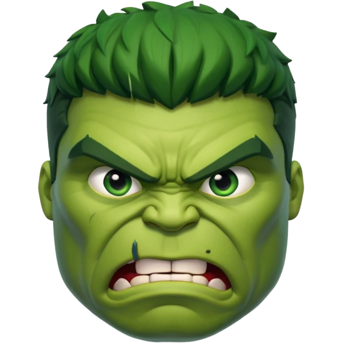 hulk comic book face only emoji