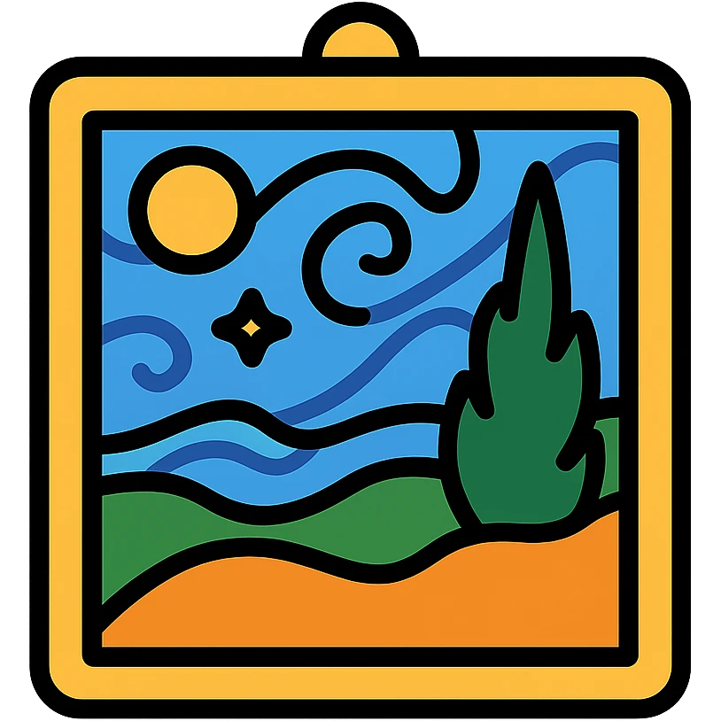 wangog paintings desktop icon emoji