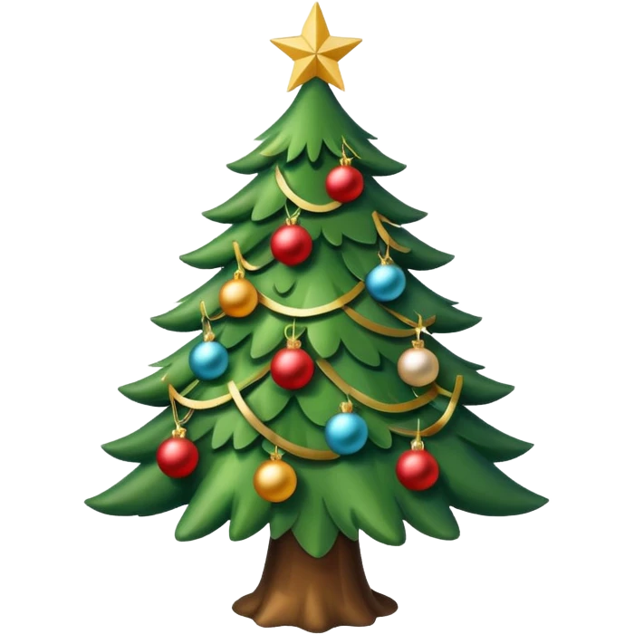 Chrismas tree in summer emoji