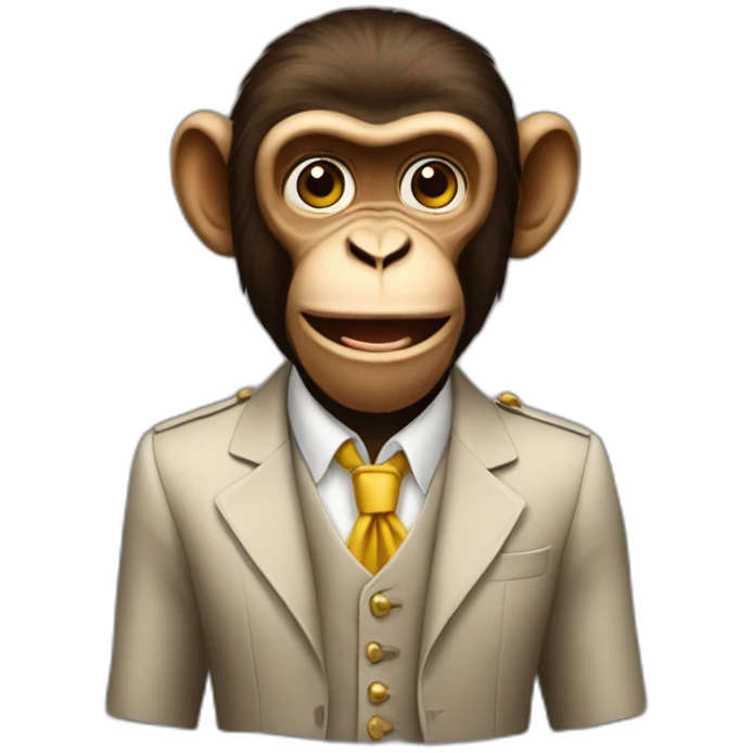 Rich monkey emoji